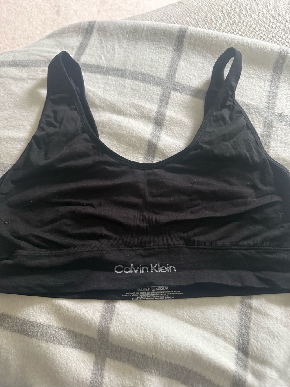 Calvin Klein Black infinite stretch lounge bra